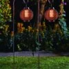 Forli Flaming Lanterns - Set Of 2