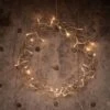 Metal Wreath Of Gold With LEDs
